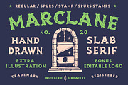 Marclane & Extras, a Slab Serif Font by IronbirdCreative (Thumbnail 1 of 9)