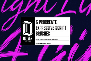 Procreate Expressive Script Brushes