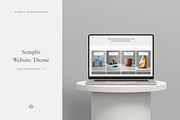Semplis Squarespace Website Theme, a Squarespace Template by Ruben Stom (Thumbnail 1 of 12)