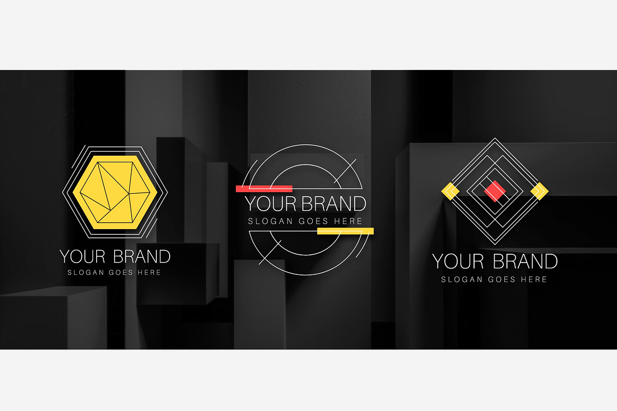 Modern Geometric Logo Set, a Templates & Theme by studiogstock (Photo 6 of 6)