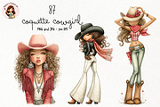 Coquette Cowgirl Clipart, a Person Illustration by Nicolle's Colorful Art (Thumbnail 1 of 5)