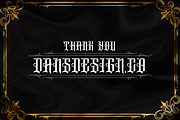 DANGER RANGER presale, a Blackletter Font by dansdesign (Thumbnail 6 of 6)