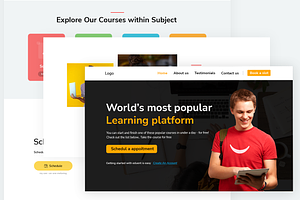 Schedule Date Education Landing Page