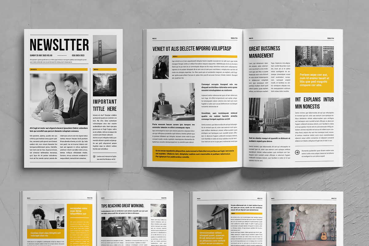 Business Newsletter Layout