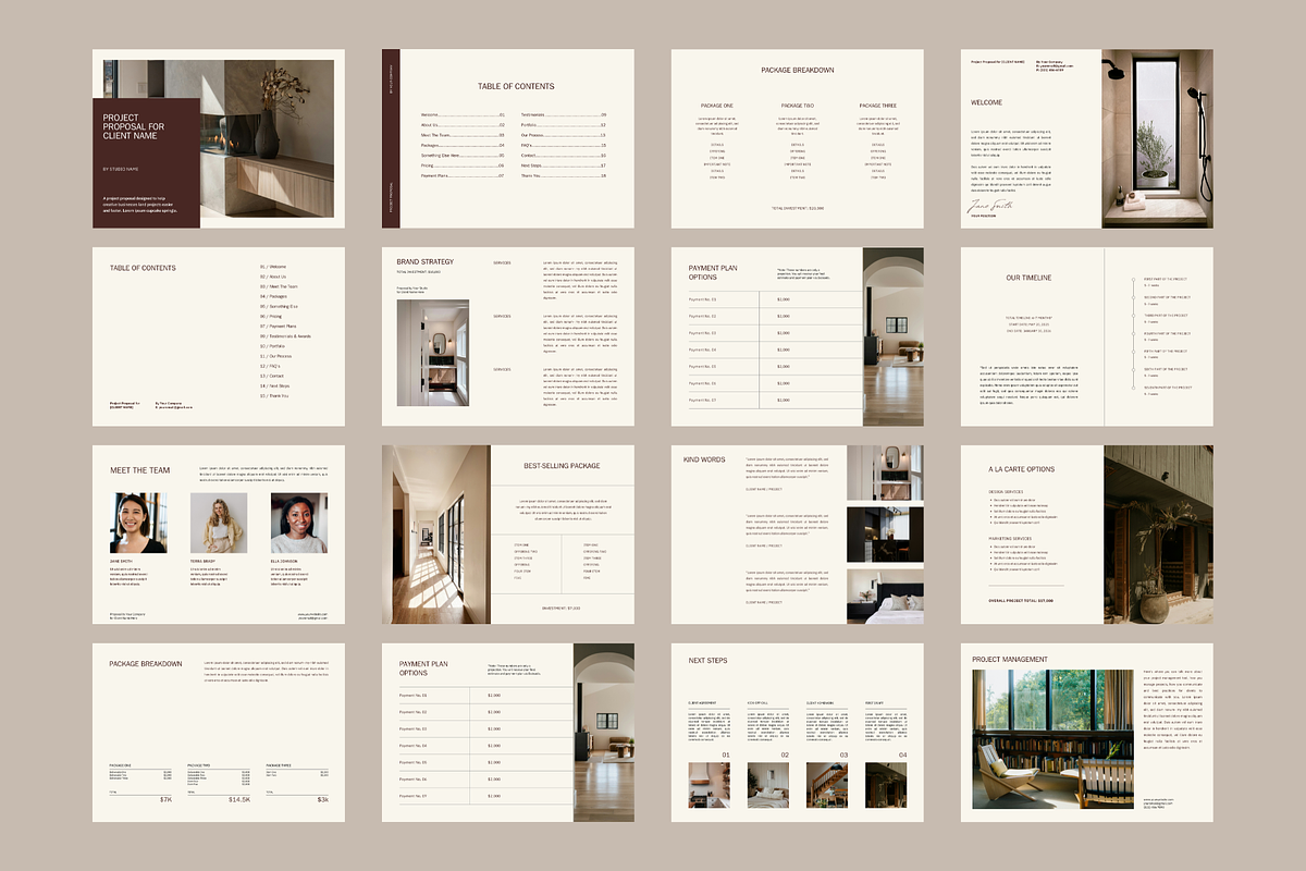 Modern Project Proposal Template, a Presentation Template by Brand & Bloom (Photo 15 of 15)