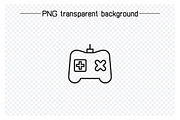 Video Gamepad Line Icons Set, an Outline Icon by Designfour (Thumbnail 2 of 7)
