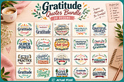 Gratitude Quotes Bundle, a Decorative Illustration by Actual Pixel (Thumbnail 1 of 22)