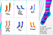 Watercolor socks set, an Illustration by Kotozoid (Thumbnail 4 of 5)