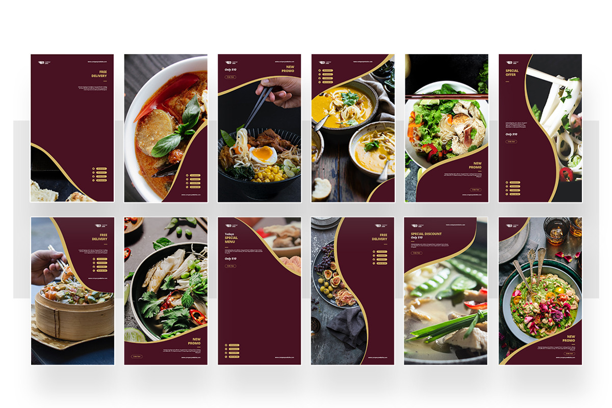Restaurant Instagram Template, a Social Media Template by peterdraw (Photo 4 of 6)