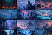 Magical Fantasy Landscape Wallpaper, a Background Graphic by LA Design (Thumbnail 5 of 10)