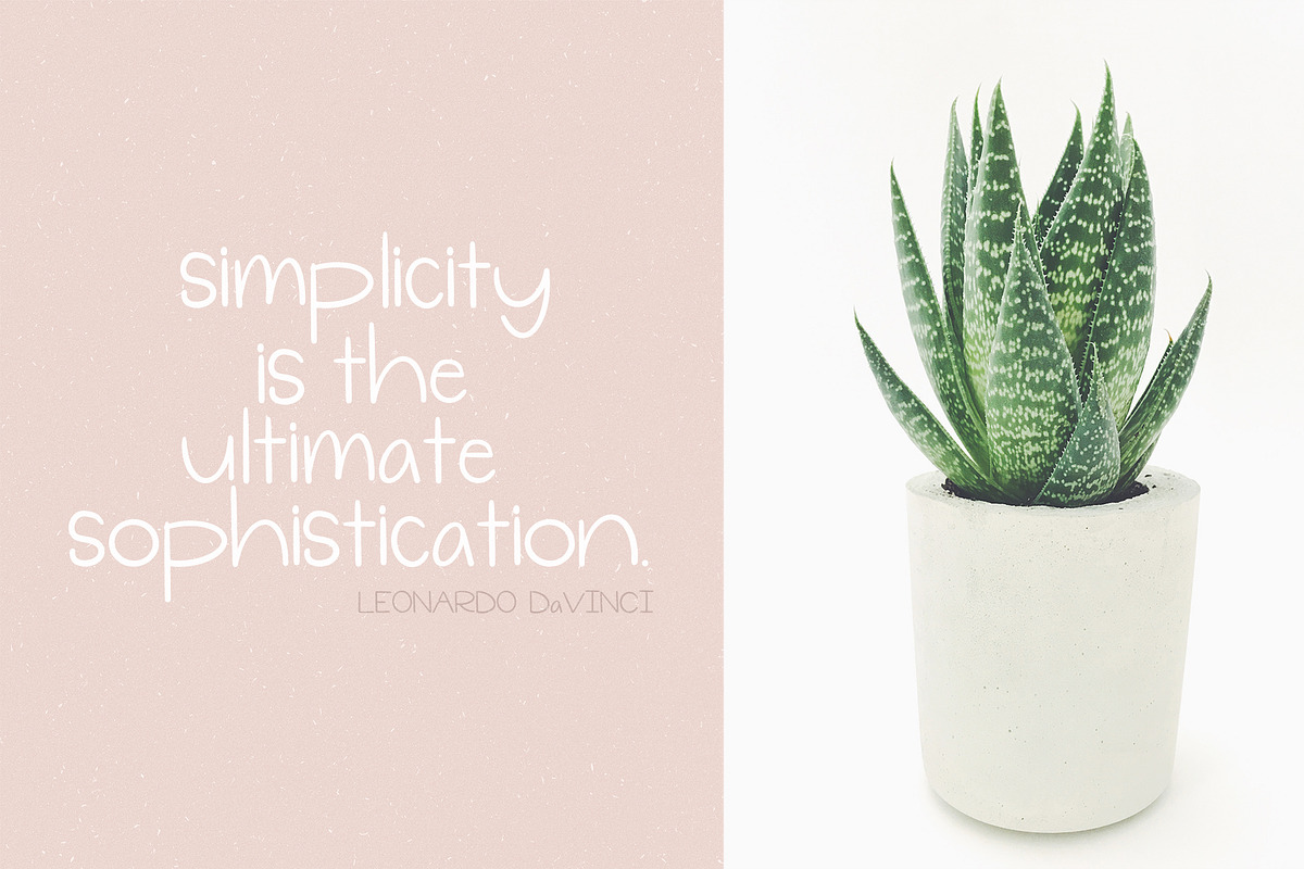 Simplicity Handmade Font preview 5