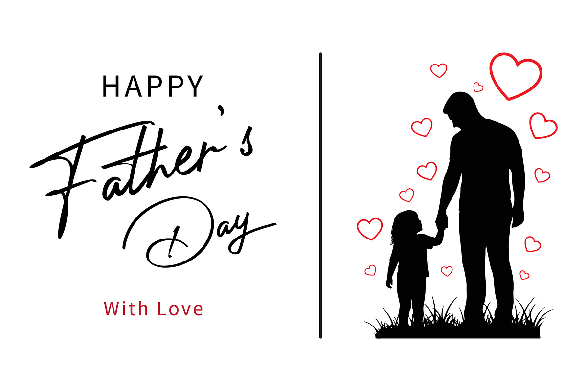 Happy Father's Day Vector Poster, a Decorative Illustration by MkStudio