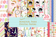 Parisian,Bonjour Paris,Eiffel Tower, an Illustration by Mia's Graphic Design (Thumbnail 6 of 9)