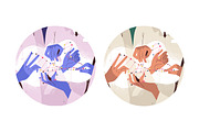 Scientific research, DNA concept, a Healthcare Illustration by Good Studio (Thumbnail 3 of 3)