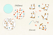 Girl with cute kittens., an Illustration by Natalia Skripko (Thumbnail 2 of 2)