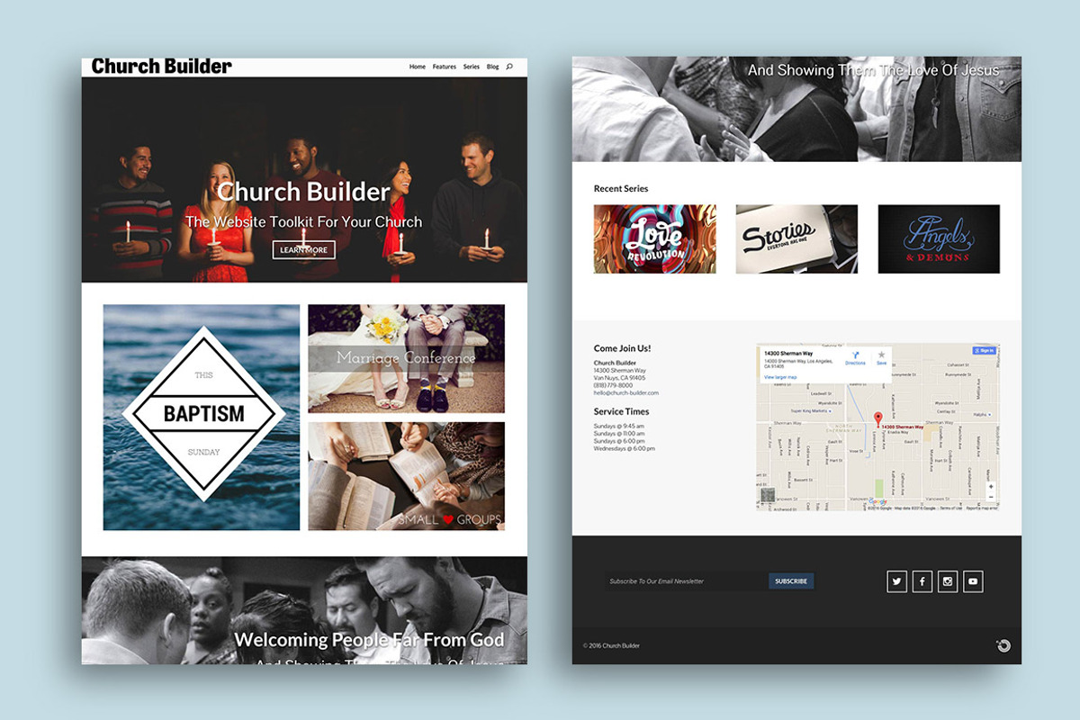 Church Builder - WordPress Theme, a WordPress Template by Organized Themes (Photo 2 of 4)