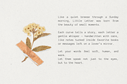 LittleLetter - Handwritten Font, a Handwritten Font by BiancaXavier (Thumbnail 4 of 8)