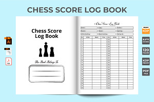 Chess Scorebook Tracker KDP Interior