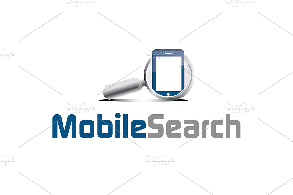 Mobile Search Logo Template preview 2