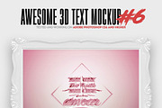 Awesome 3D Text Mockup Bundle, a Mockup by Amorjesu.com (Thumbnail 7 of 21)
