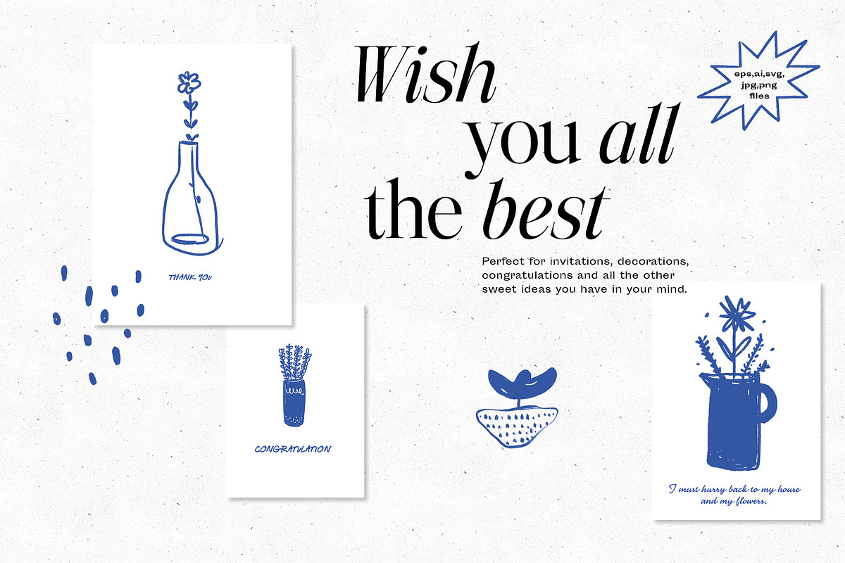 FLOWERS AND VASES Illustrations, a Decorative Illustration by dicreate (Photo 6 of 12)