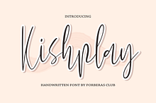 Kishplay | Handwritten Font