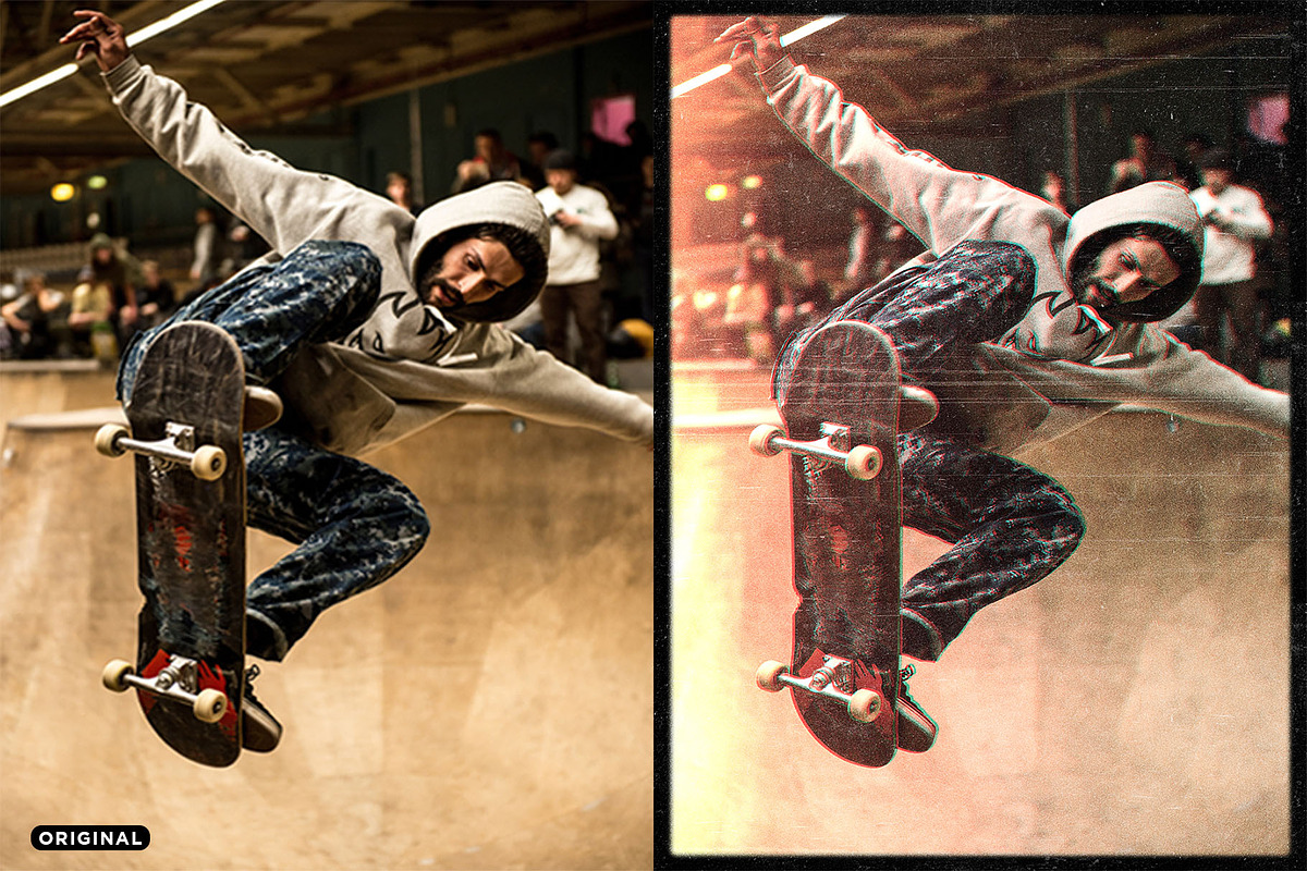 VHS Analog - Photoshop Action, an Action Add-On by Shyeno (Photo 2 of 11)