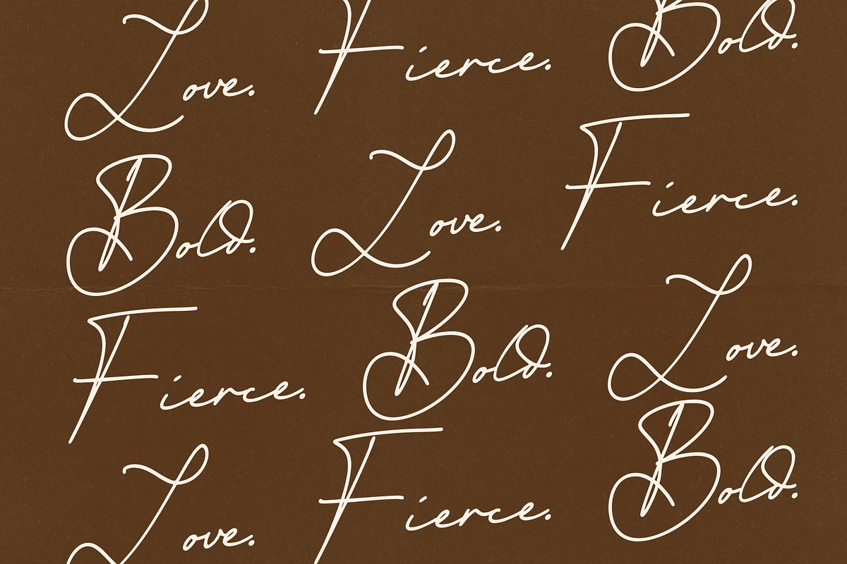 CS Aisling – Signature Script Font, a Script Font by Craft Supply Co. (Photo 5 of 8)