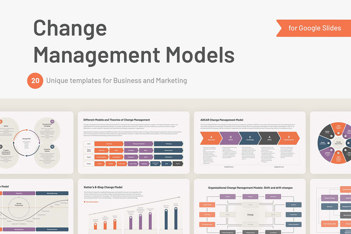 Change Management Models for Google Slides