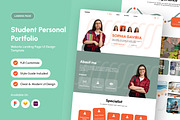 Sophia - Student Portfolio Landing, a Landing Page Template by productype1 (Thumbnail 1 of 5)