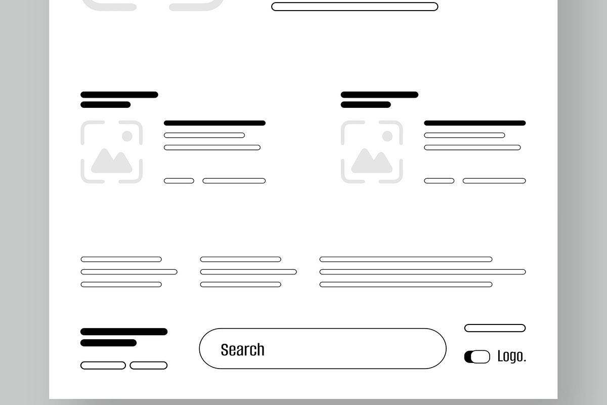 Website Wireframe Design, a Wireframe Template by CreativeShaper (Photo 6 of 6)