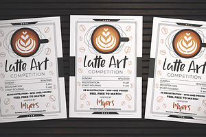 Latte Art Competition Flyer