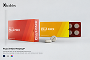 Pills Package Blister Box Mockup, a Packaging Mockup by Xtrahive (Thumbnail 1 of 2)