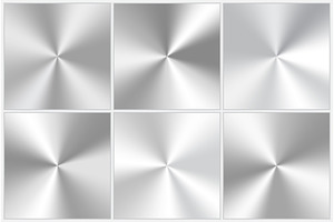 Set of silvery conic gradients