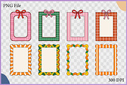 Coquette Frame Clipart Vector Bundle, a Decorative Illustration by Gfx Expert Team (Thumbnail 2 of 10)