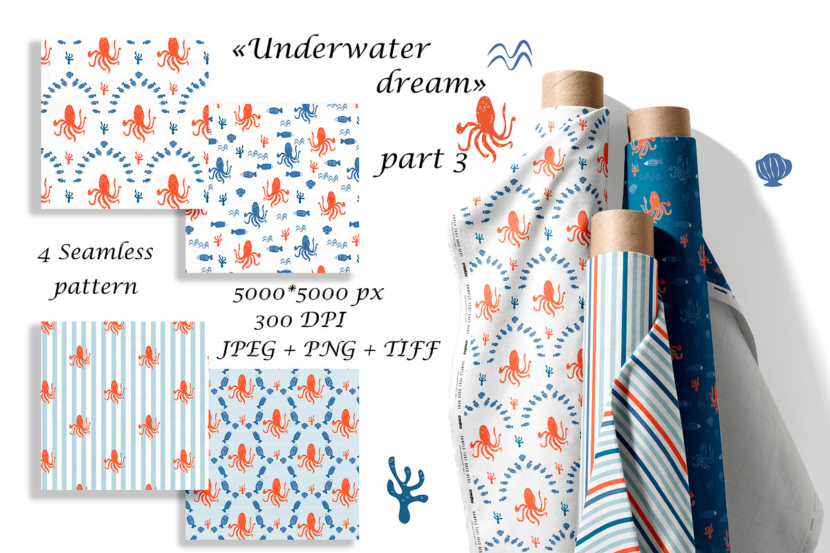 Scandinavian Kids Seamless Patterns, a Pattern Graphic by Oksana Dovhopol Art (Photo 1 of 15)