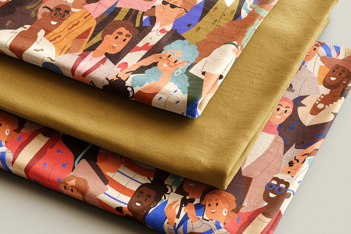 Crowd of people, seamless patterns, a Pattern Graphic by Good Studio (Photo 5 of 5)