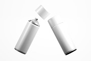Two Floating Aerosol Spray Mockup, a Product Mockup by McLittle Stock (Thumbnail 2 of 2)