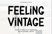 Feeling Vintage, a Script Font by InermediaSTUDIO (Thumbnail 1 of 8)