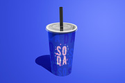 Paper Cup With Straw and Lid Mockup, a Packaging Mockup by Sheikhadesign (Thumbnail 9 of 11)