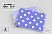 Clear Box with Stationery Set Mockup, a Packaging Mockup by INCDesign (Thumbnail 13 of 19)