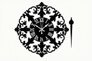 Vintage Wall Clock Victorian design, an Illustration by Amazin_art (Thumbnail 6 of 21)
