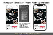 Instagram Template & iPhone X Mock, a Social Media Template by RyanBowlesDesign (Thumbnail 3 of 3)