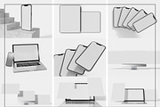 Laptop & Phone Screen Mockup Bundle, a Mac Mockup by Mego-studio (Thumbnail 7 of 11)