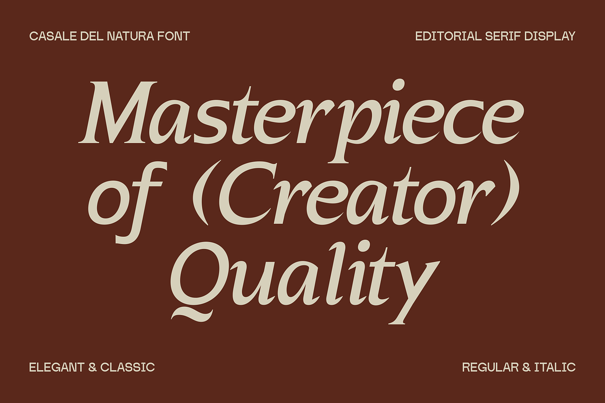 Casale Del Natura Font, a Serif Font by Marvadesign (Photo 11 of 13)