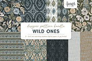 Boho Floral Digital Paper, a Pattern Graphic by FINEAPPLE (Thumbnail 1 of 12)