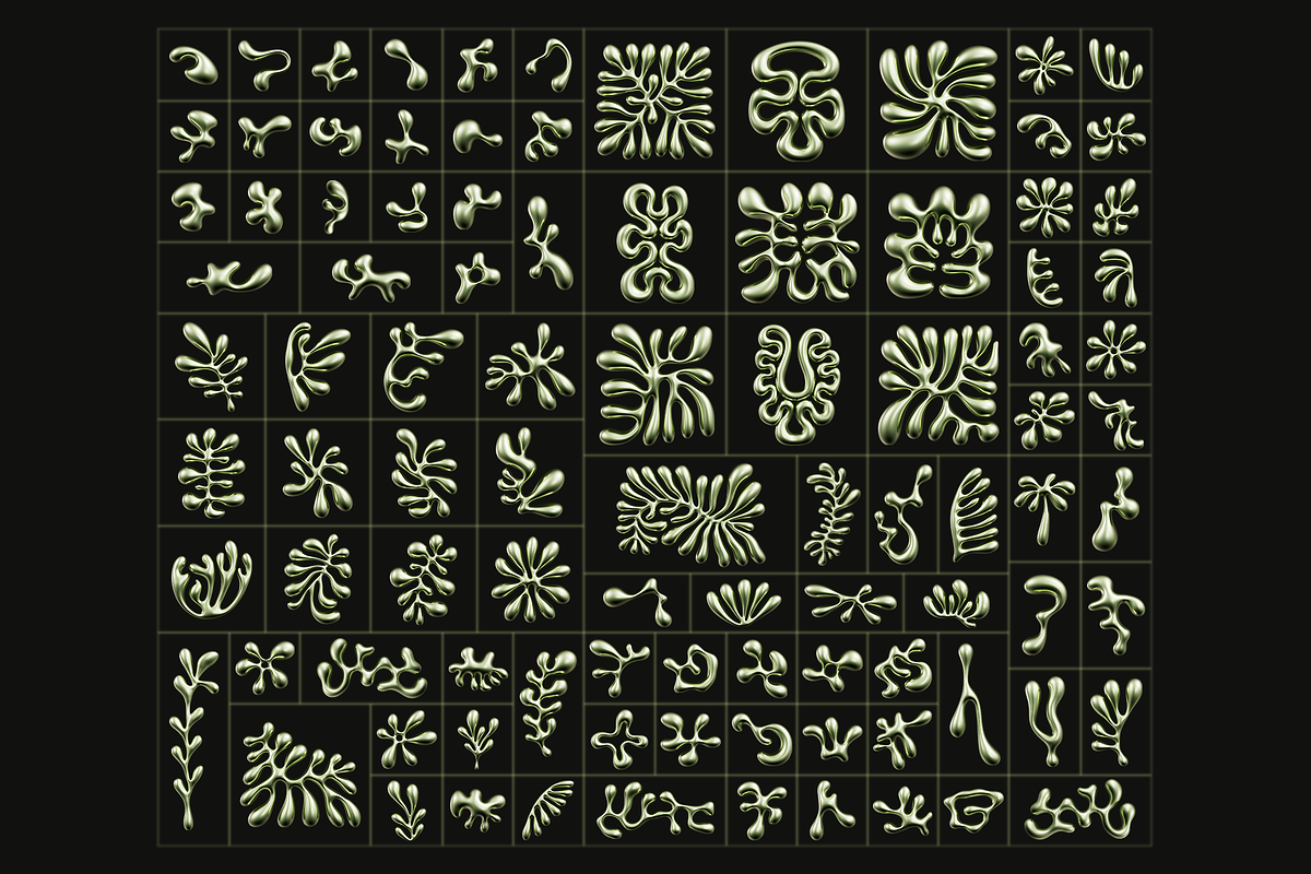 3D Floral Shapes - 95 Shapes, a Graphic by Dirtybarn (Photo 15 of 26)