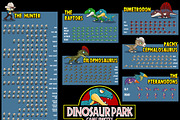 Dinosaur Park - Game Sprites, an Illustration by pzUH (Thumbnail 2 of 5)