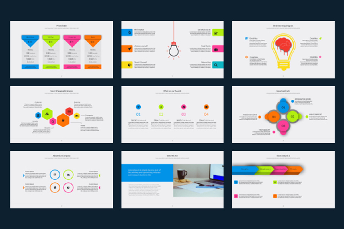 NEGRO POWERPOINT TEMPLATE, a Presentation Template by Mia (Photo 3 of 7)