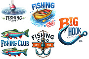 Vintage-style Fishing  PNG, an Illustration by Designworld (Thumbnail 6 of 7)